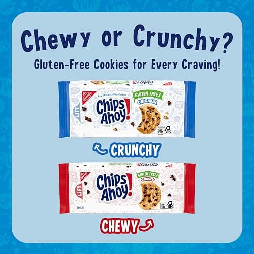 CHIPS AHOY! Chewy Gluten Free Fudgy Chocolate Chip Cookies, 9.75 oz (Pack of 2) thumbnail 9