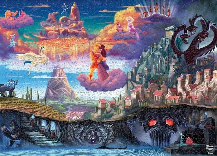 Ceaco - Thomas Kinkade - Disney - Hercules -1000 Piece Jigsaw Puzzle thumbnail 5