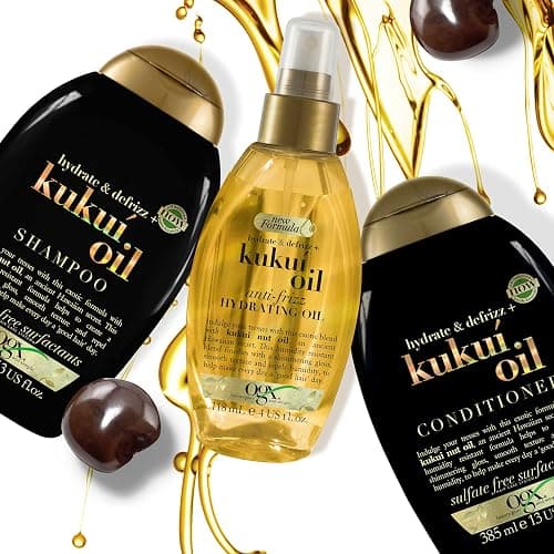 OGX Hydrate & Defrizz + Kukui Oil Anti-Frizz Hydrating Oil, 4 Ounce thumbnail 6