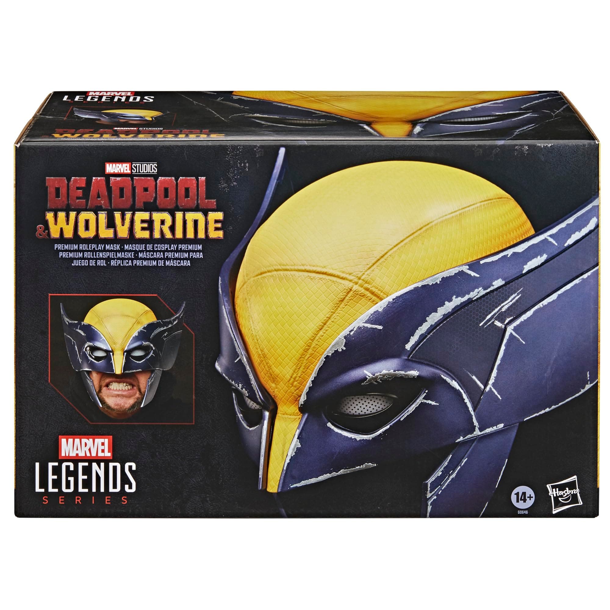 Marvel Legends Series Wolverine High Quality Role Play Mask | Marvel Legends Gears Life Size Prop Replica Deadpool & Wolverine - Wolverine Mask thumbnail 2