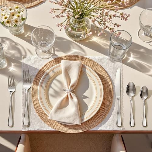 KINGSTONE 20 Pieces Silverware Set for 4, Premium Stainless Steel Flatware Set, Heavy Duty and Modern Design Cutlery Set, Mirror Polished, Dishwasher Safe thumbnail 5