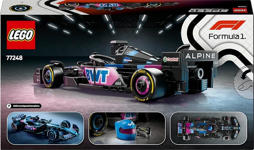 LEGO Speed Champions BWT Alpine F1 Team A524 Rennauto - Spielzeug mit Formel 1 Minifigur zum Sammeln - Geschenk für Jungen & Mädchen ab 10 Jahren und Erwachsene Motorsport Fans 77248 thumbnail 12