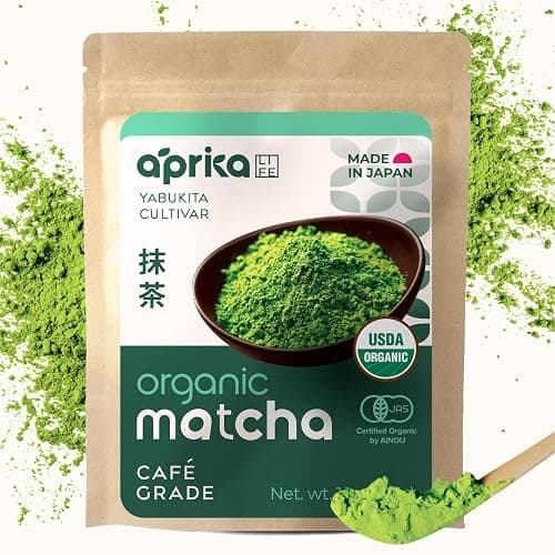 AprikaLife Matcha Powder from Japan, USDA and JAS Organic Matcha Green Tea Powder, No Sugar Added, Perfect for Matcha Latte, Japanese Green Tea - Premium Cafe Grade - 1 oz/ 30g - Image 1