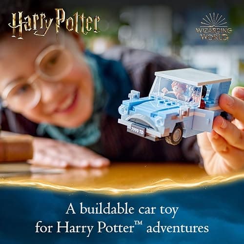 LEGO Harry Potter Flying Ford Anglia, Buildable Car Toy with 2 Minifigures for Role Play, Fantasy Playset for Kids, Harry Potter Car, Gift for Boys, Girls and Any Fan Ages 7 and Up, 76424 thumbnail 2