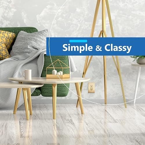 LIDER Brushed Finish Decorator Switch Cover, Screwless Wall Plate, Mid-Size 1-Gang 4.88" x 3.11", Unbreakable Polycarbonate Thermoplastic, UL Listed, LSWP-31M-BGD, Brushed Gold - Brushed Gold - 1 Gang - 1 Pack thumbnail 6