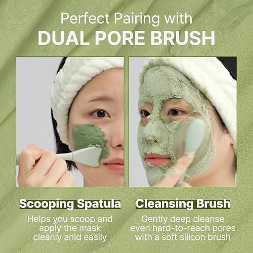 P.CALM Holy Basil Bubble Deep Mask + BRUSH – Holy Basil & Carbonated Water for Cleansing Pores & Blackheads, Korean Clay to Bubble Wash-Off Pack, Stocking Stufffers (90g / 3.17 oz) thumbnail 7