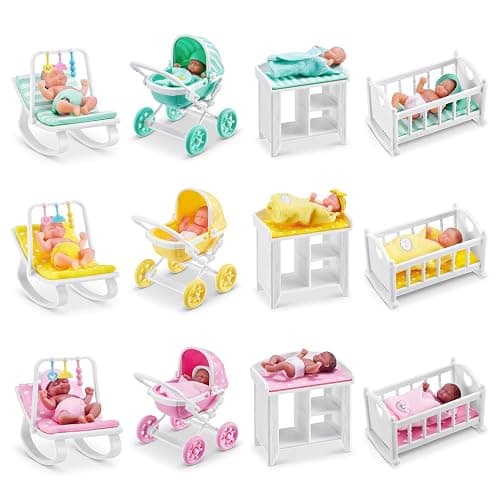 My Mini Baby Series 1, 2 Capsules, By ZURU, Collectible Mystery Capsule, Toy for Girls, Realistic Miniature Baby, Playset and Accessories (2 Capsules) thumbnail 7