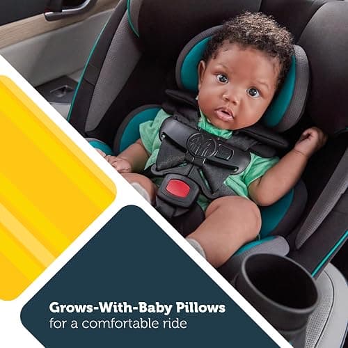 Safety 1st Grow and Go All-in-One Slim Convertible Car Seat, Rear Facing, 5-40 lbs, Forward Facing (30–65 lbs), High Back Booster Seat 40-100 pounds, Iron Frost thumbnail 6
