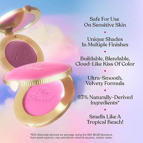 Too Faced Cloud Crush Blurring Blush | Velvety Powder Blush for Cheeks with High-Pigment Formula | 93% Naturally Derived Ingredients, Vegan & Cruelty-Free thumbnail 3