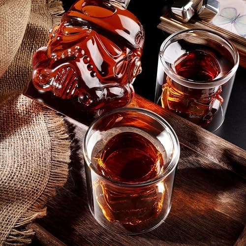 Creative Whisky Sobriety Glasses, Whiskey Carafe, Flask Carafe for Wine, vodka, Scotch, Bourbon, Liquor - 150ml Gifts for Men, 2 pcs thumbnail 5