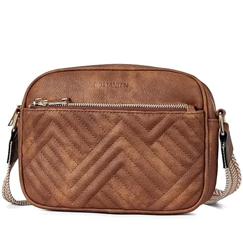 BOSTANTEN Quilted Crossbody Bags for Women Vegan Leather Purses Small Shoulder Handbags with Wide Strap thumbnail 7