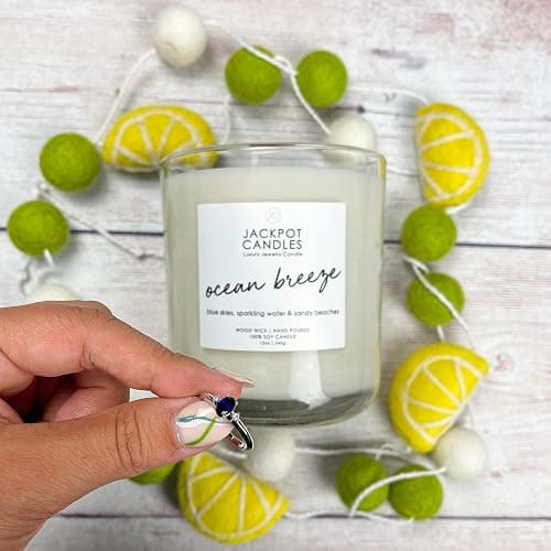 Ocean Breeze Candle with Ring Inside (Surprise Jewelry Valued at $15 to $5,000) Ring Size 7 thumbnail 6