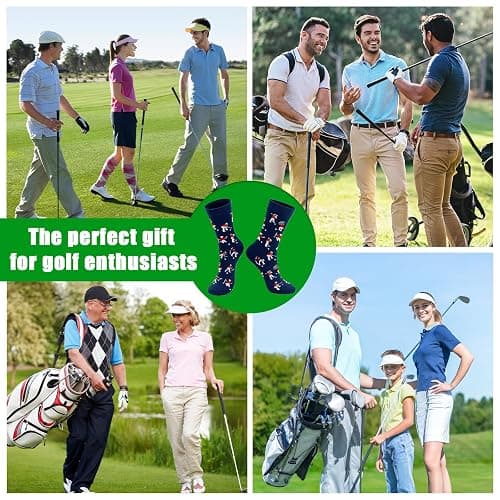 Abdkw Golf Socks - Funny Annoyed Golfer Novelty Socks - Funny Golf Fathers Day Gift for Dad Husband Stepdad thumbnail 5