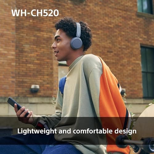 Sony WH-CH520 Wireless Bluetooth On-Ear Headphones, Sound, Lightweight Design, Up to 50hr Battery Life, Quick Charge, EQ, Clear Call Quality, iOS & Android - Pink thumbnail 4