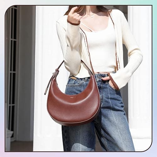 Keyli Shoulder Bag for Women Stylish Casual Clutch Purses for Women 3 Ways Adjust Strap Hobo Handbags with Zip Closure thumbnail 3
