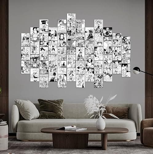 WOONKIT Anime Posters Pack - 50PCS 4X6 INCH MHA Anime Wall Collage Kit for Bedroom Wall, Dorm Decor, Teen Room Aesthetic thumbnail 5