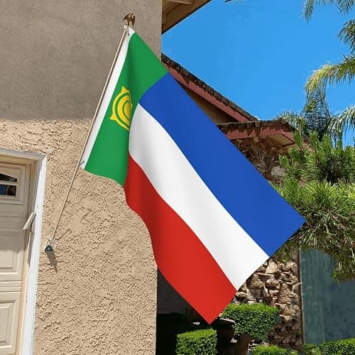 LIFANGMI Double Sided Flag of Khakassia Flag 3x5 FT Outdoor Flags Banners Durable Patio Indoor Decorative Flags Home Party Funny Flags 3by5 Flags thumbnail 9