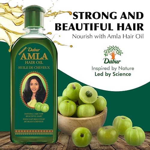 Dabur Amla Hair Oil – Nourishing Herbal Oil for Stronger, Thicker & Shinier Hair – Enriched with Amla Extracts to Reduce Fall, Strengthen Roots & Promote Healthy Growth – 500ml thumbnail 4