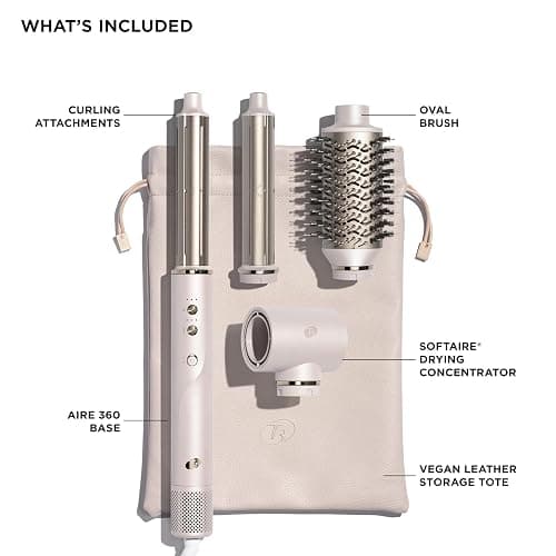 T3 Aire 360 Multi-Styler & Blowout System with Luxe Carrying Case, Rapid Drying Hair Dryer, Ceramic Curling Attachments, Oval Brush & Drying Concentrator | Blowouts & Long-Lasting Curls thumbnail 2