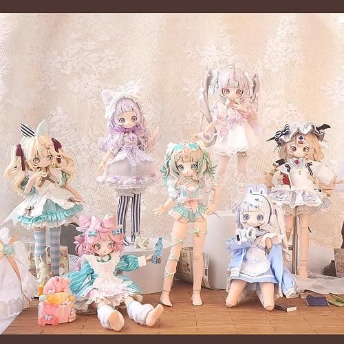 CALEMBOU BJD Blind Box, Sugary Girls Series 18cm Ball Jointed Doll, Cute Dress Up Doll with Joints, Collection Action Figure for Birthday Christmas thumbnail 2