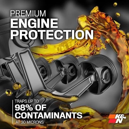 K&N Premium Oil Filter: 20,000 Mile Engine Protection with Wrench Off Nut: Compatible with Select 1988-2026 HYUNDAI/KIA/SUBARU/HONDA Vehicle Models (See Product Description for Select Models),HP-1004 thumbnail 5