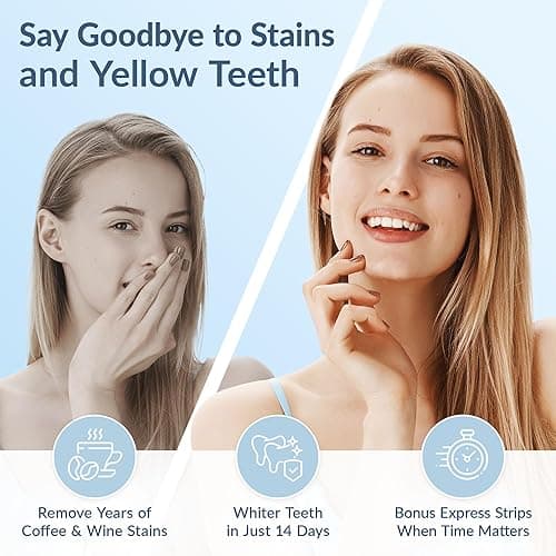DRDENT Professional Teeth Whitening Strips - Pack of 44 Strip - 22 Treatments Kit - Safe for Enamel - Non Sensitive Teeth Whitening - Whitening Without Any Harm + Mouth Opener Included - 1 Count (Pack of 44) thumbnail 4