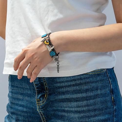 Seekora Avatar Charm Bracelet for Teens and Women, Fantasy-Inspired Jewelry with Enamel Charms, Adjustable Chain, Collectible Wrist Accessory thumbnail 2