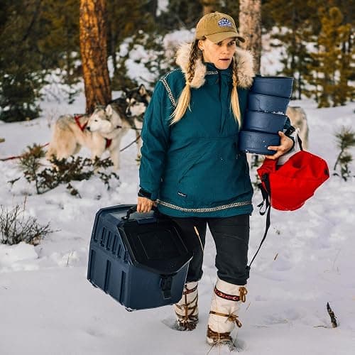 GUNNER navy travel dog bowl w spill-proof lid thumbnail 7