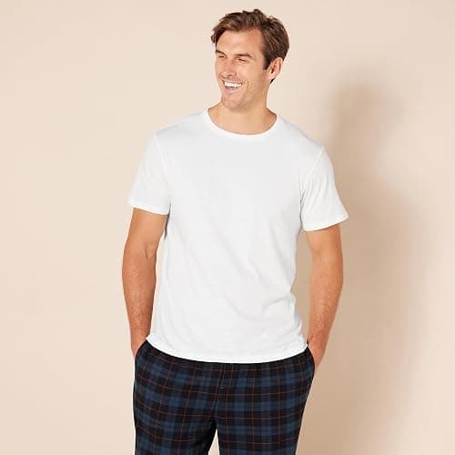 Amazon Essentials Men's Cotton Crew Neck Undershirts, Versatile Soft Basics, Pack of 6 thumbnail 7
