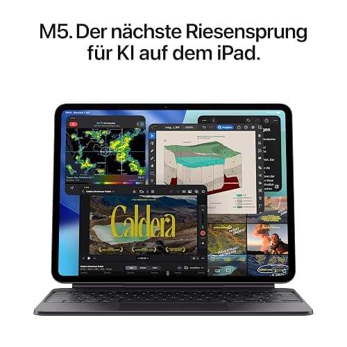 Apple 11" iPad Pro M5, 256 GB: Ultra Retina XDR Display, 12 MP Querformat Frontkamera/12 MP Rückkamera, LiDAR Scanner, WLAN, Batterielaufzeit für den ganzen Tag – Space Schwarz thumbnail 3