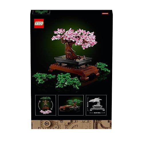 LEGO Botanicals Bonsai Tree - Faux Plant for Adults - Home Décor Set - Gift for Mother's Day with Artificial Cherry Blossom Flowers - DIY Building Projects - Botanical Collection - 10281 thumbnail 8
