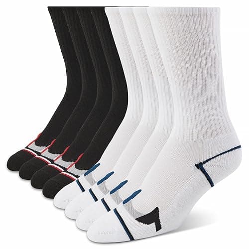 True Religion Mens 8 Pairs Crew Socks for Men Premium Athletic Men's Socks, Shoe Size 8-12 - Image 1