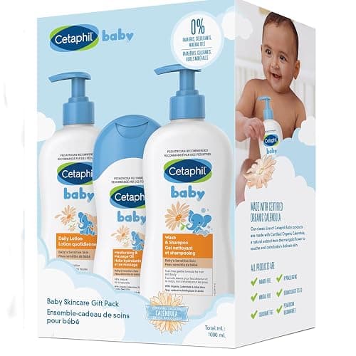 Cetaphil Baby Gift Pack - Baby Skincare Essentials - Paraben, Colourant and Mineral Oil Free, 3 Count (Pack of 1) - Image 1