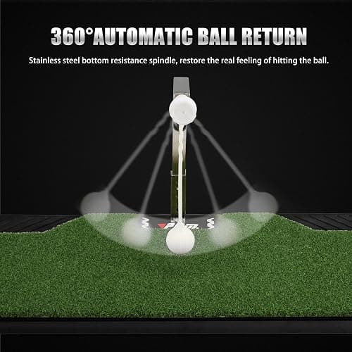 PGM Golf Swing Trainer - Golf Training Equipment with 5 Adjustable Height - Pure Path Swing Practice Mat Training Aid for Indoor Outdoor Home thumbnail 4
