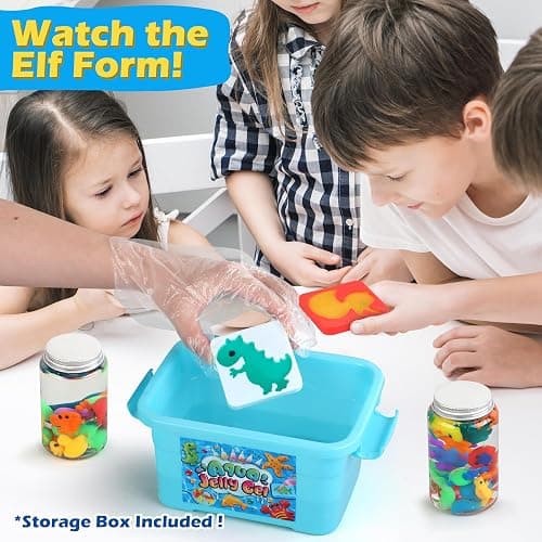Magic Gel Water Elf Toy Kit, Aqua Fairy Water Gel Kit for Kids with 10PCS Aqua Jelly Gels & Animal Mold, Gift for Christmas, Easter, Birthday, New Year, Creative Art Craft Girls 6 7 8 9 10 Year Old thumbnail 5