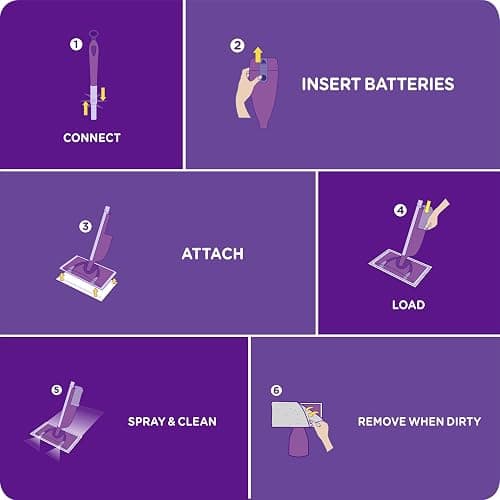 Swiffer WetJet Multi-Purpose Floor Cleaner Solution with Febreze Refill, Hardwood Floor Cleaner, Lavender Scent, 1.25 Liter -42.2 Fl Oz (Pack of 2) | with Febreze thumbnail 6