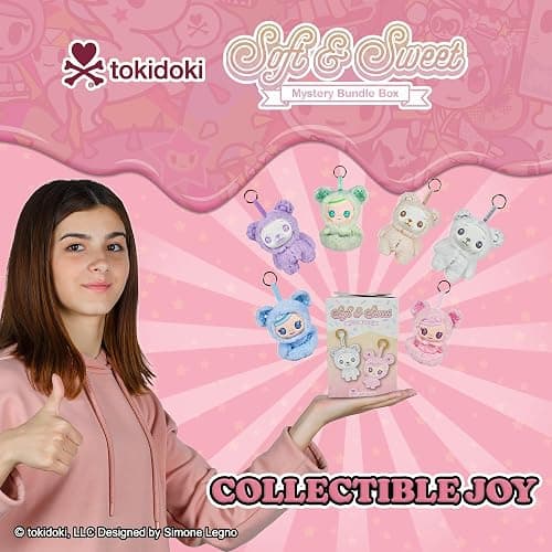 tokidoki™ - Soft & Sweet Vinyl Plush Blind Box - Collectible Plushies - Donutella & Biscotti with Attached O-Ring - Cute Pastel Keychain - Mystery Blind Box - 5.5 in Collectibles - 1 Pack thumbnail 6