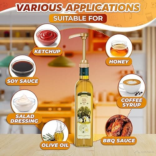 4 Pcs Coffee Syrup Pump Dispenser - Works as Skinny and Torani Syrup Pump - Fits Various 25.4 oz Bottles, Precise Dispensing 0.3oz & Lockable Design, Easy to Use & Clean, Ideal for Liquid & Pastes thumbnail 8