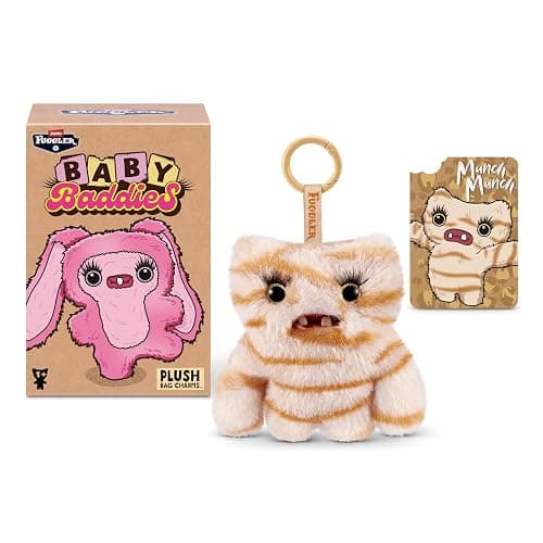 Fuggler Baby Baddies Fugg 5 Inch (6 Pack) by ZURU | Mini Funny Ugly Monster plush; signature teeth; soft & huggable; multipack; for fans & collectors; gift for tweens & teens thumbnail 8