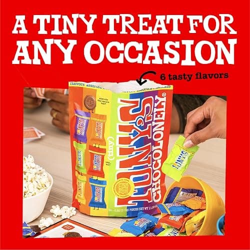 Tony’s Chocolonely Assorted Chocolate Candy Pieces, Belgian Milk & Dark Chocolate, Caramel Sea Salt, Almond Sea Salt, Honey Almond Nougat, Pretzel Toffee, Quality Fairtrade Cocoa, 36 Count, 11.28 Oz thumbnail 9