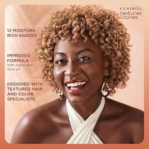 Clairol Textures & Tones Permanent Hair Dye, 1B Silken Black Hair Color, Pack of 1 thumbnail 7