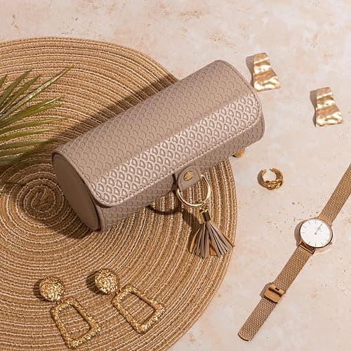 Vlando Viaggio Small Jewelry Case Box, Travel Essential Accessories for Women, Gifts for Travelers Couples Mom Friends, Bridesmaid thumbnail 6