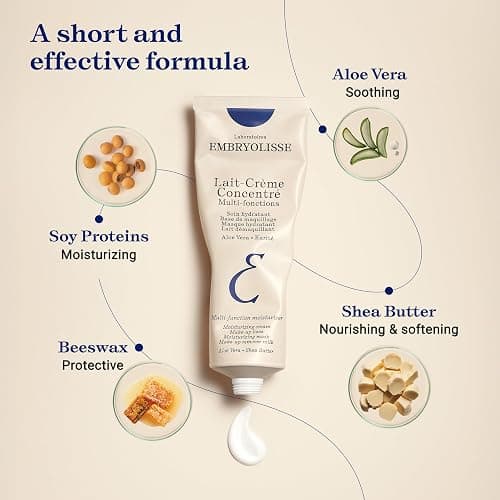 Embryolisse Lait-Crème Concentré Face Moisturizer and Makeup Primer, French Face Cream With Shea Butter & Aloe Vera thumbnail 5