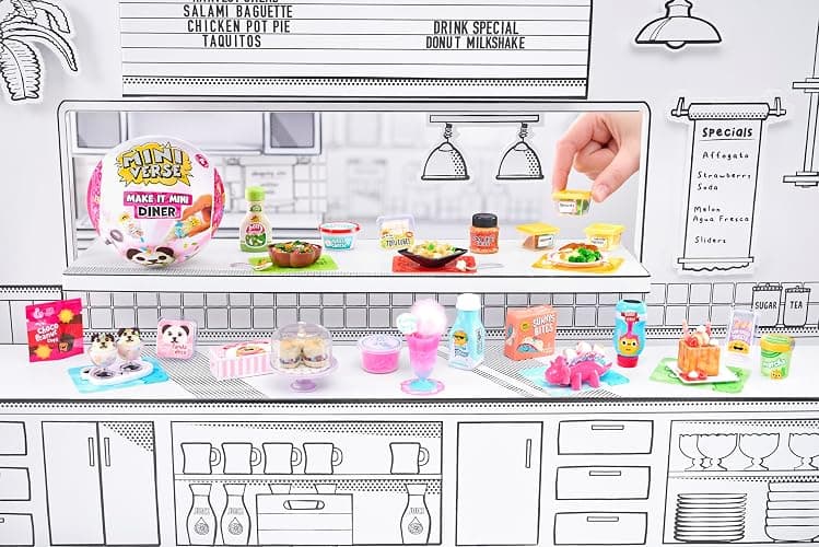 MGA's Miniverse Make It Mini Diner Series 4 - Mini-Sammlerstücke, Blindverpackung, Kunstharz-Bastelspiel, Nachgebildete Lebensmittel, Für Sammler & Kinder ab 8, Nicht ESSBAR thumbnail 3