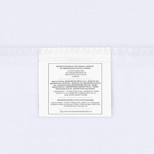 Utopia Bedding Duvet Quilt Cover Set with Pillow cases, Double - Soft Microfibre Polyester (White) - Double - White thumbnail 12