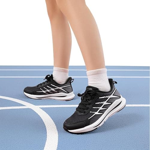 DREAM PAIRS Boys Girls Shoes Kids Tennis Athletic Running Footwear Lace Up Walking DuraPlay Breathable Lightweight Sneakers for Little/Big Kid thumbnail 3