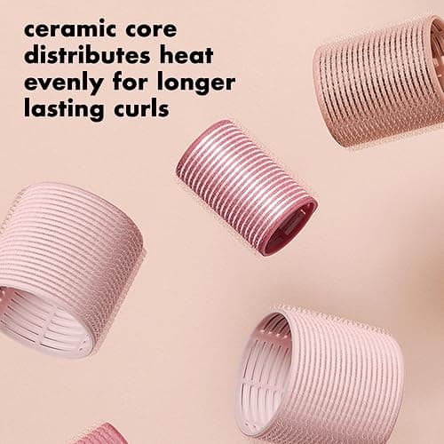The Hair Edit Ceramic Core Hair Rollers for Salon-Quality Volume Professional Grade Thermal Rollers, Heat or No-Heat Styling, Soft Waves & Bouncy Blowouts, Root Lift, Long-Lasting Shine 9 Pack thumbnail 6