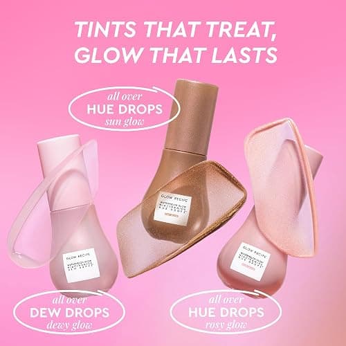 Glow Recipe Skin Care Set, Dew & Hues Must-Haves - Limited Edition Travel Size Gift Set with Niacinamide Dew Drops, Sun Glow & Rosy Glow Hue Drops (15ml Trio) thumbnail 2