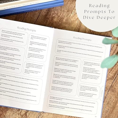 Reading Journal For Book Lovers - Journals to Review 55 Books - Ultimate Reader Kit with Tracker, Log, Challenge & Prompt Guides - Reading Accessories For Book Lovers Or Book Club Tracking - Brown thumbnail 6