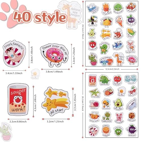 800pcsTeacher Classroom Motivational Stickers for Kids Students thumbnail 3